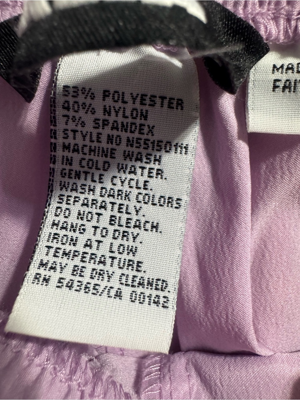3/$25 Weekend Special! Vintage ALIA 2pc Light Purple Tracksuit set Size 10 Elast - Picture 4 of 9